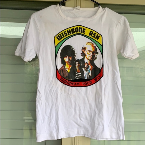 ORIGINAL Wishbone Ash European Tour 1977 Shirt - Picture 1 of 3